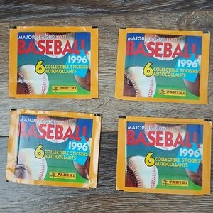 Panini 1996 Baseball Stickers - Orange and Blue